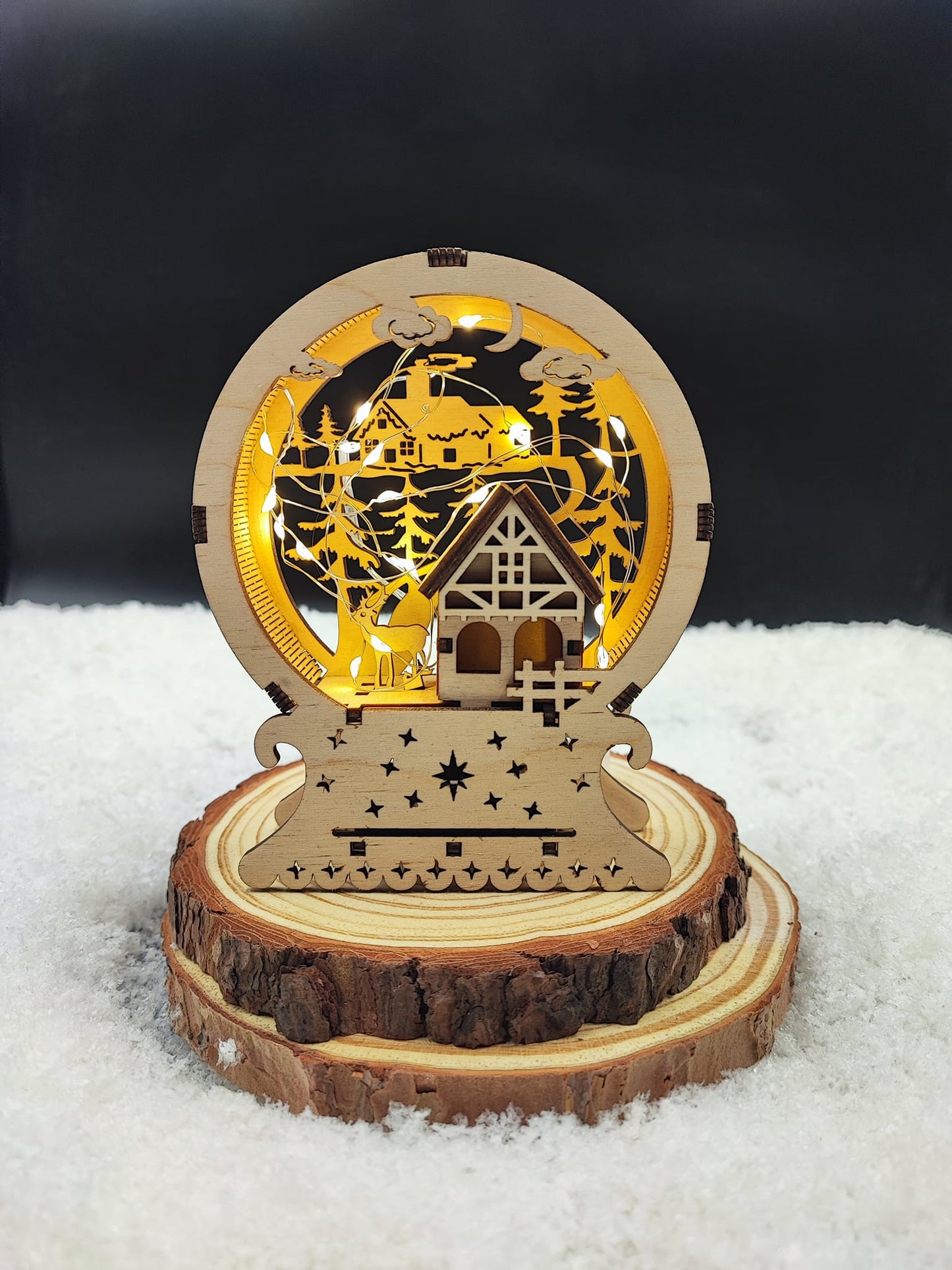 Maison de Noël LED