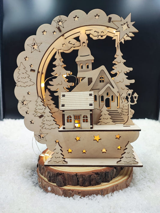 Maison de Noël LED #2